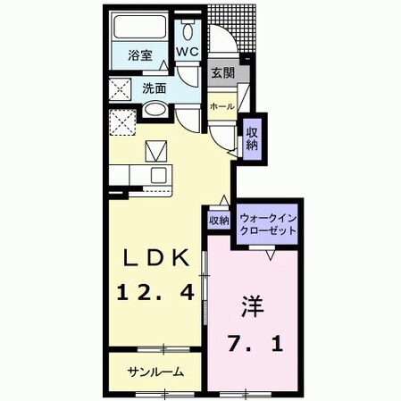 山下駅 徒歩15分 1階の物件間取画像